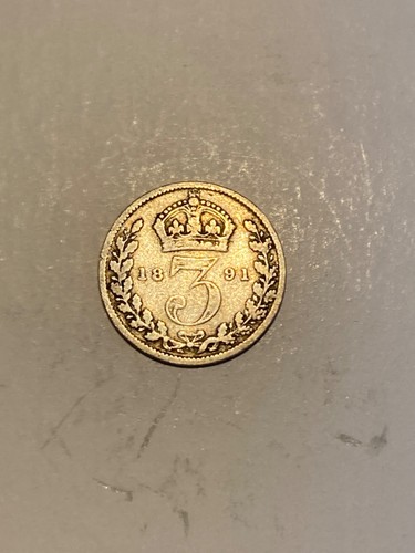 Minted 1891 silver queen - 1891,