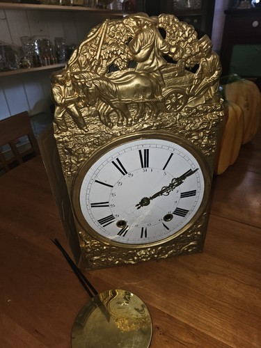 Antique french wall clock head - french,