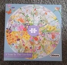 Gibsons Games A Year In The Garden 500 Piece Circular Jigsaw Puzzle Toys G3705
