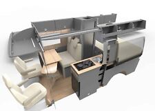 Camper Van Conversion  Flat pack  Furniture kits EVO DESIGN 1 (bamboo  Sample)