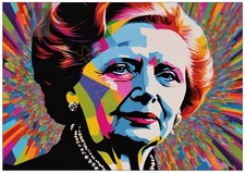 Margaret Thatcher British Prime Minister Poster Wall Decor Home Art Prints A4