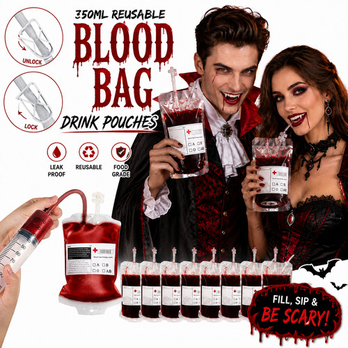 50x vampire party blood - party, bag