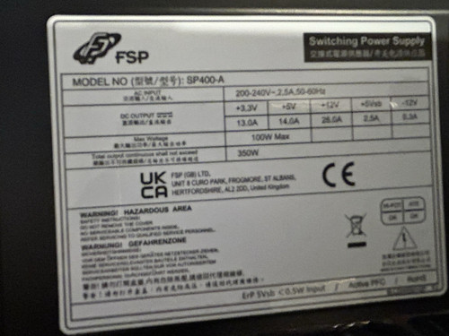 Fsp sp400 atx 400w switching - 400w,