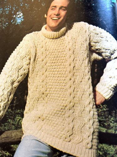 Mens crochet aran sweater - crochet,