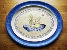vintage 1997 Wedgwood Sarah's garden oval serving plate platter tray