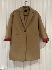 Topshop petit camel coat one