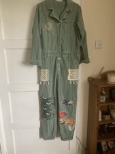 Upcycle Jumpsuit Handsewn Sz10