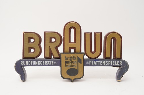 Brown advertising emblem - brown,