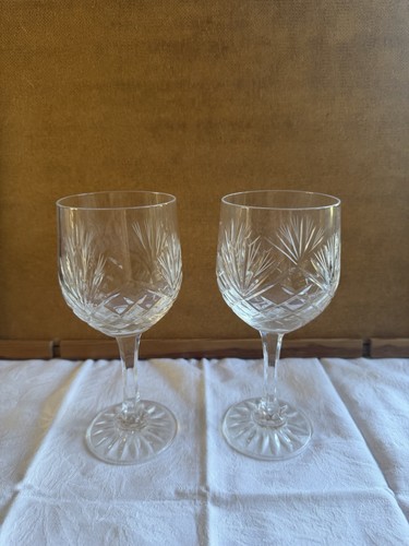 cut glass wine glasses