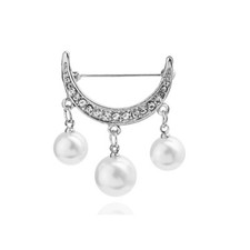 Classic Moon Shinny Safety Pin