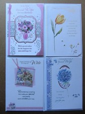 Happy Birthday Wife Cards. Multiple designs. Select one card. 
