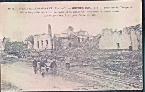 Postcard ww1 neuville - -, vaast