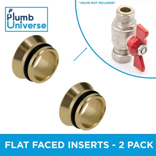 15mm flat faced inserts - faced, make