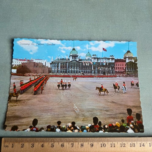 Vintage postcard trooping - vintage,