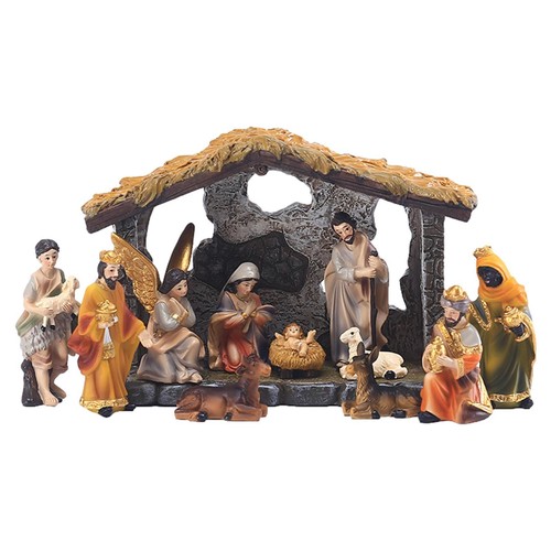 Vintage italian nativity - pc,