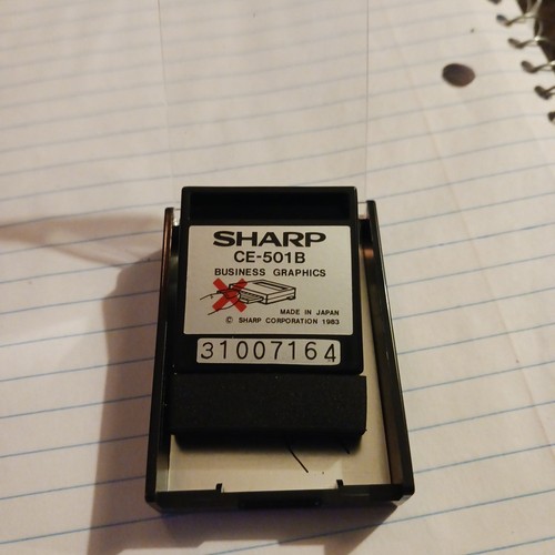 Sharp pocket computer - pocket, data