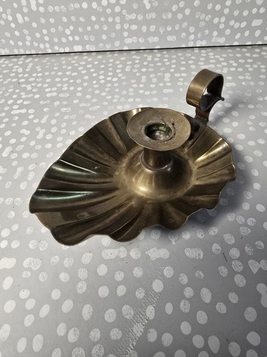 Victorian brass leaf wee - leaf,