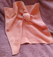 M&S Pink Knit Teddy Bear