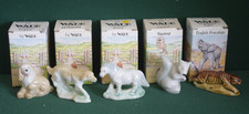 WADE Five Animals Boxed from the 1984 Whimsieland Series.