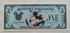USA One 1 Disney Dollar D Mickey Mouse 1988 V Rare mint $ Dollars Banknote