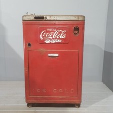 Vintage Red Coke Refrigerated Vending Machine