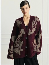 Zara Metallic Knit Coat Jacket