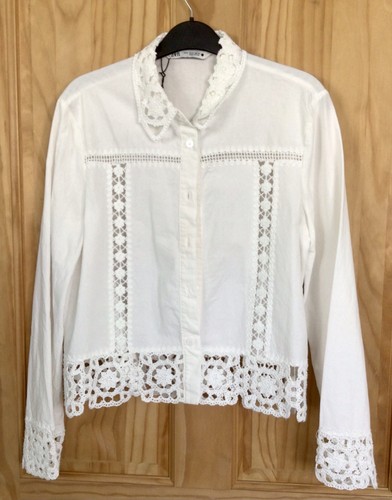 Zara ecru white - floral, lace