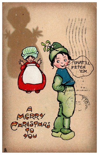 1910 christmas postcard - 1910,