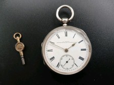 Sterling Silver cased pocket Watch  Birmingham 1899. Robert Waddington.  