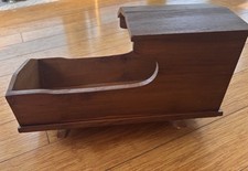 Antique Wooden Hooded Rocking