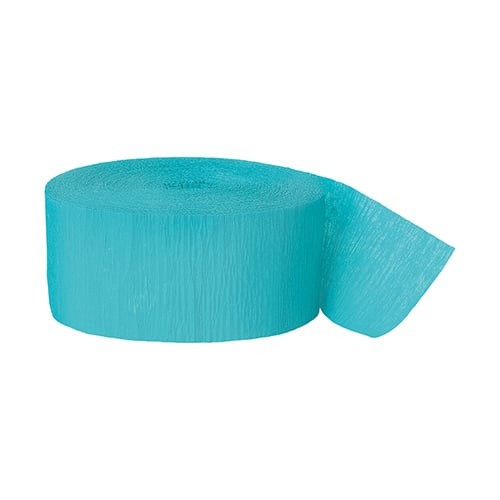Teal blue crepe - crepe, paper