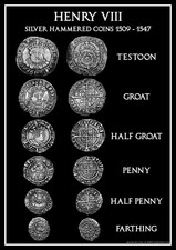 Henry viii hammered - hammered, silver