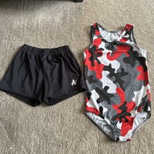 A Star Leotard and shorts Boys size 8