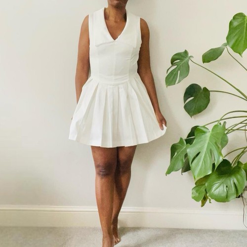 Zara cream mini dress with - zara,