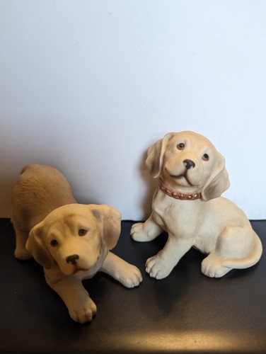 Vintage homco yellow labrador - homco,