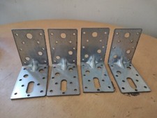 HEAVY DUTY REINFORCED GALVANISED ANGLE L BRACKET 90x90x60mmx2,5mm