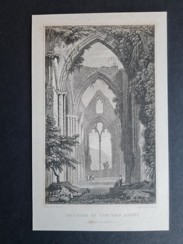 Antique 1831 print interior - 1831,