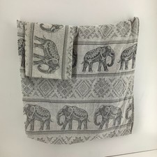 Grey Elephant Tribal Pattern Bedding Set 52% Polyester 48% Cotton 