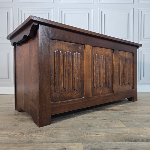 Vintage solid oak - trunk,