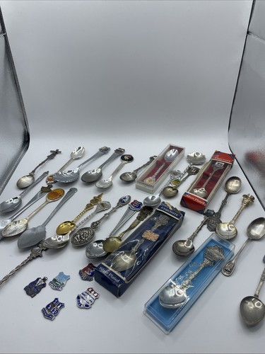 Souvenir spoons silver plated - souvenir,