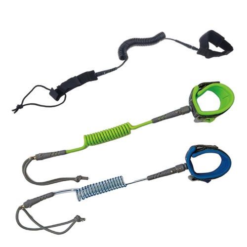 Coiled cord ankle strap cuffs - ankle,