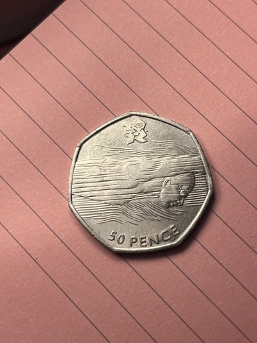 Olympic aquatic 50p coin - olympic,