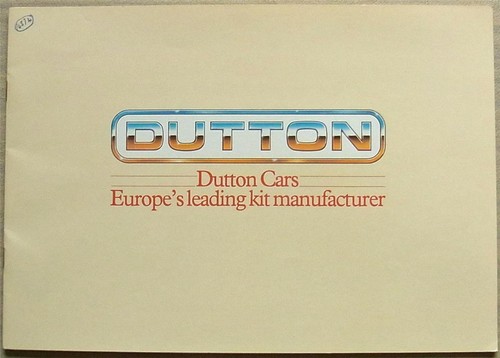 Dutton kit cars - cars, sales