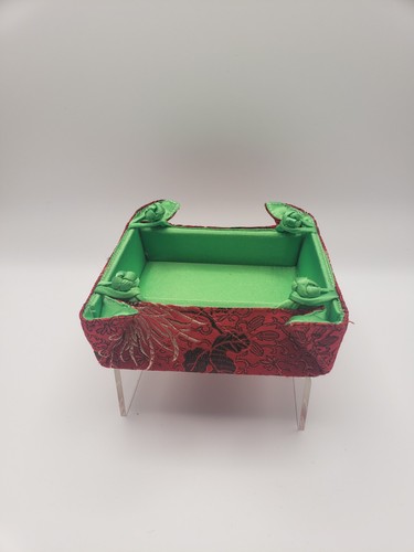 Foldable fabric box tray - foldable,