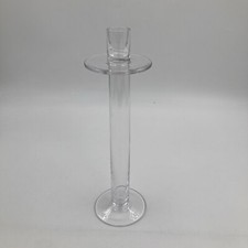 Tall Clear Glass Candlestick