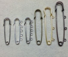 Kilt Pins Brooch Various Style & Size Stitch Metal Coat Jacket