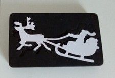 Wooden Die - Santa Sleigh & Reindeer SM (Works with Sizzix Big Shot)