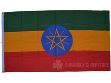 ETHIOPIA WITH STAR FLAG - 3 x