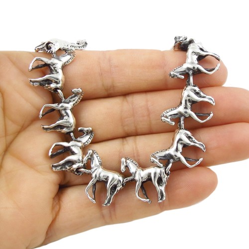 Silver horse bracelet - horse,