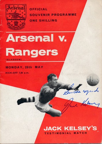 Signed programme arsenal v - signed,